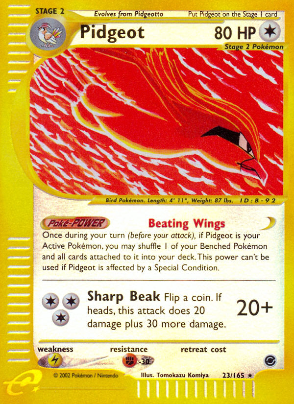 E-Series Expedition Pidgeot #23/165 reverse holo